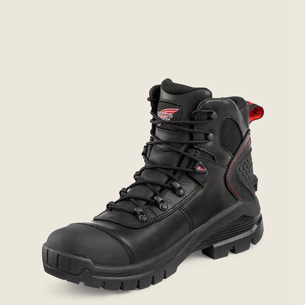 Mens Red Wing Crv™ - 6-inch Waterproof Toe - Safety Boots Black - WXK918632